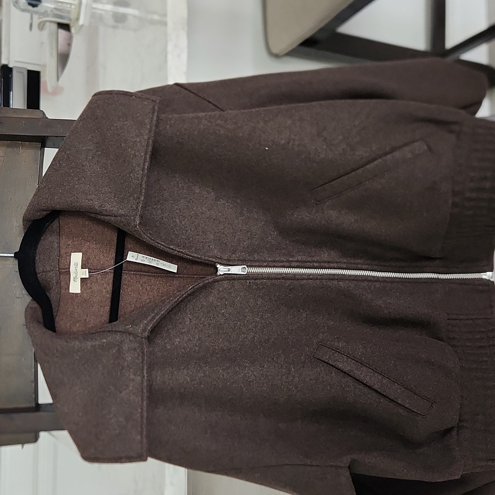 Madewell Zip front shawl Bomber Jacket. Women’s XL